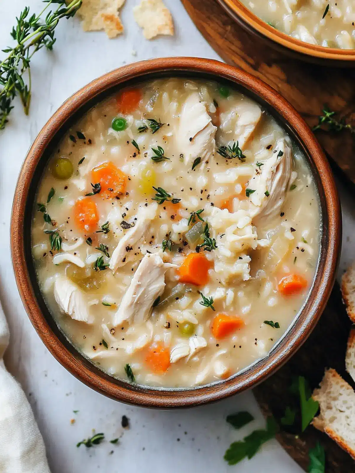 Creamy Chicken and Rice Soup