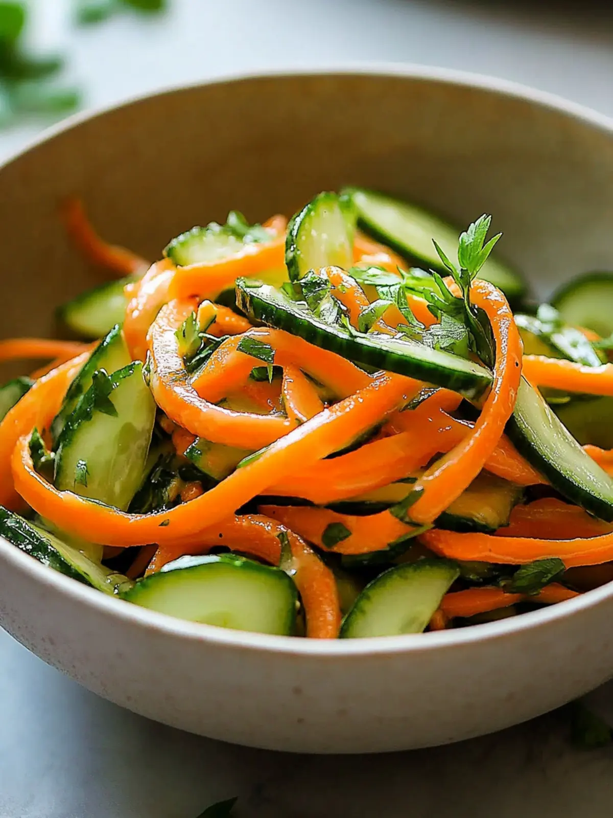 Cucumber and Carrot Salad