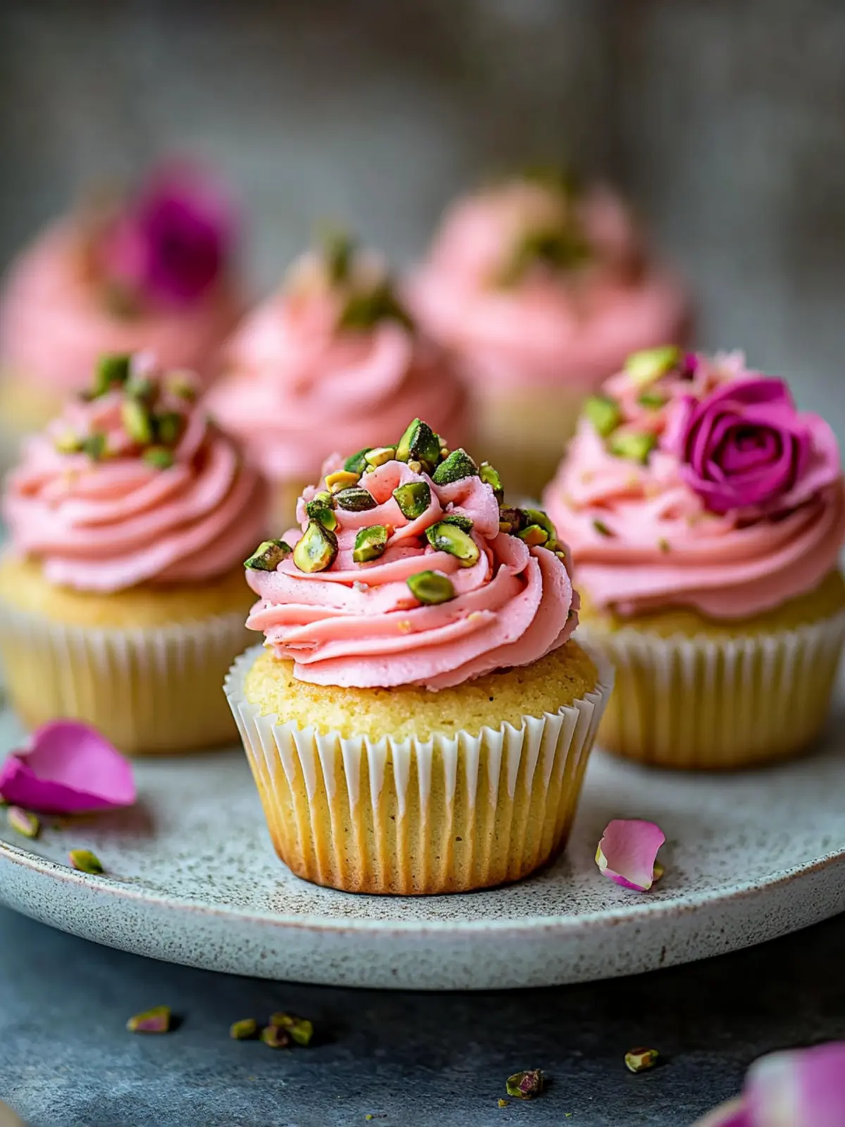 Vegan Mini Rose Pistachio Cupcakes That Wow at Any Occasion 2 Vegan Mini Rose Pistachio Cupcakes