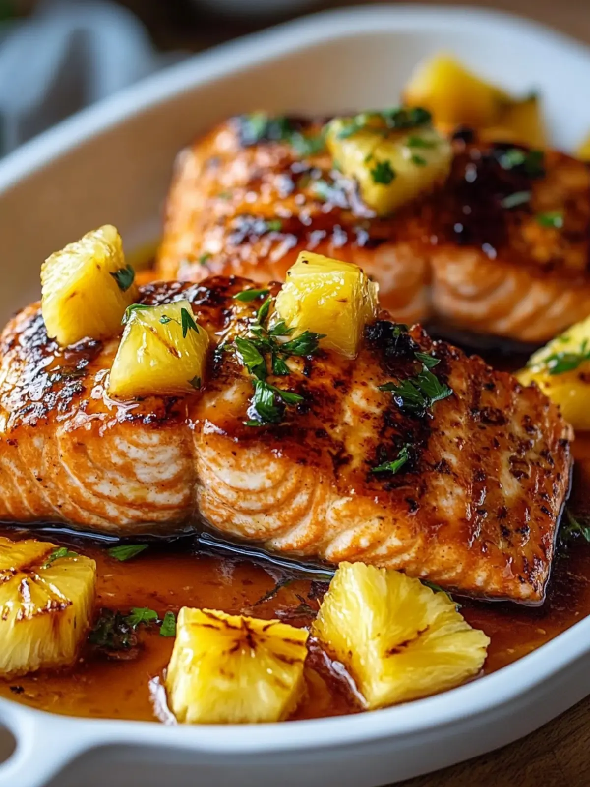 Pineapple Glazed Salmon