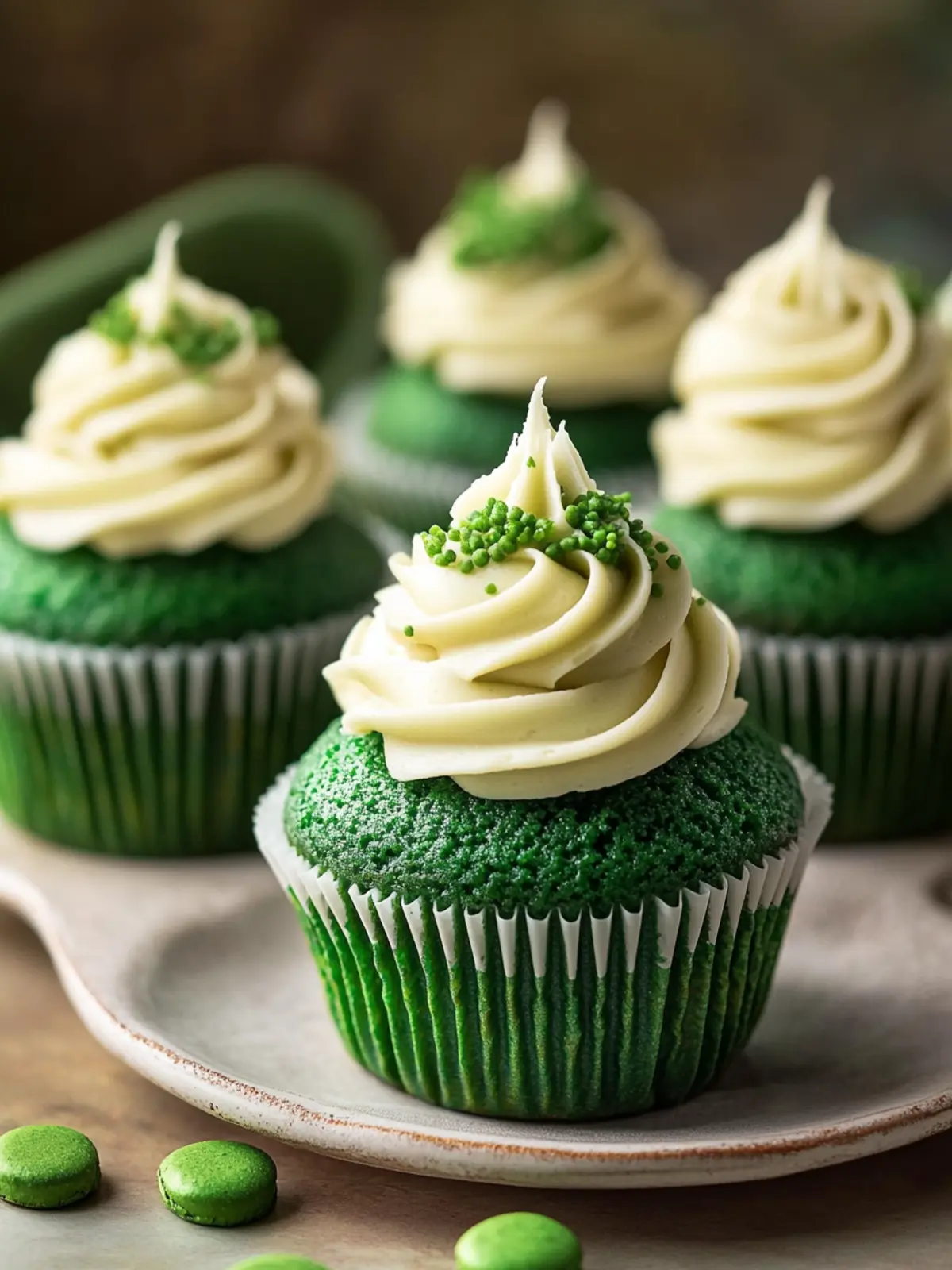 Irresistible Green Velvet Cupcakes with Creamy Cocoa Frosting 2 Green Velvet Cupcakes