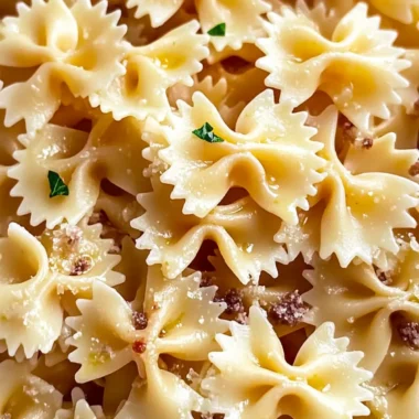 Garlic Butter Bowtie Pasta