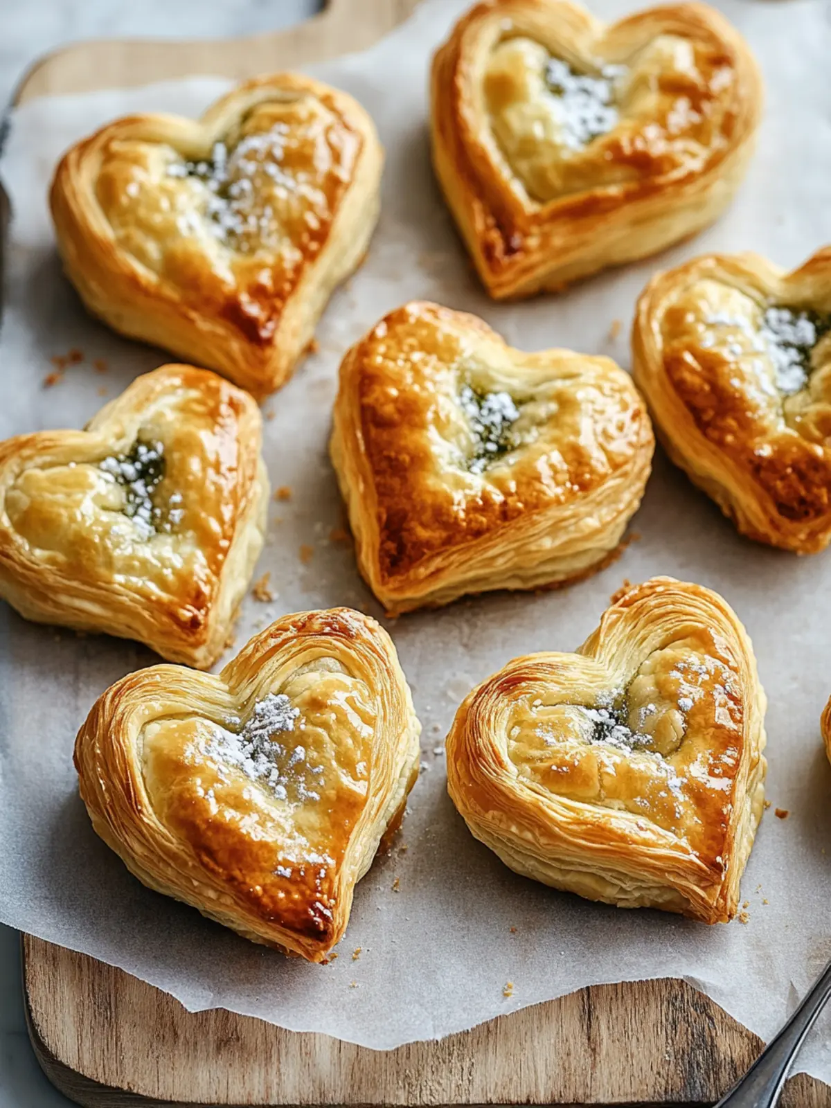 Heart-Shaped Puff Pastry Bites