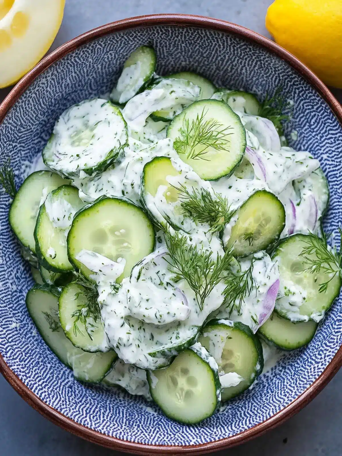 Tzatziki Cucumber Salad