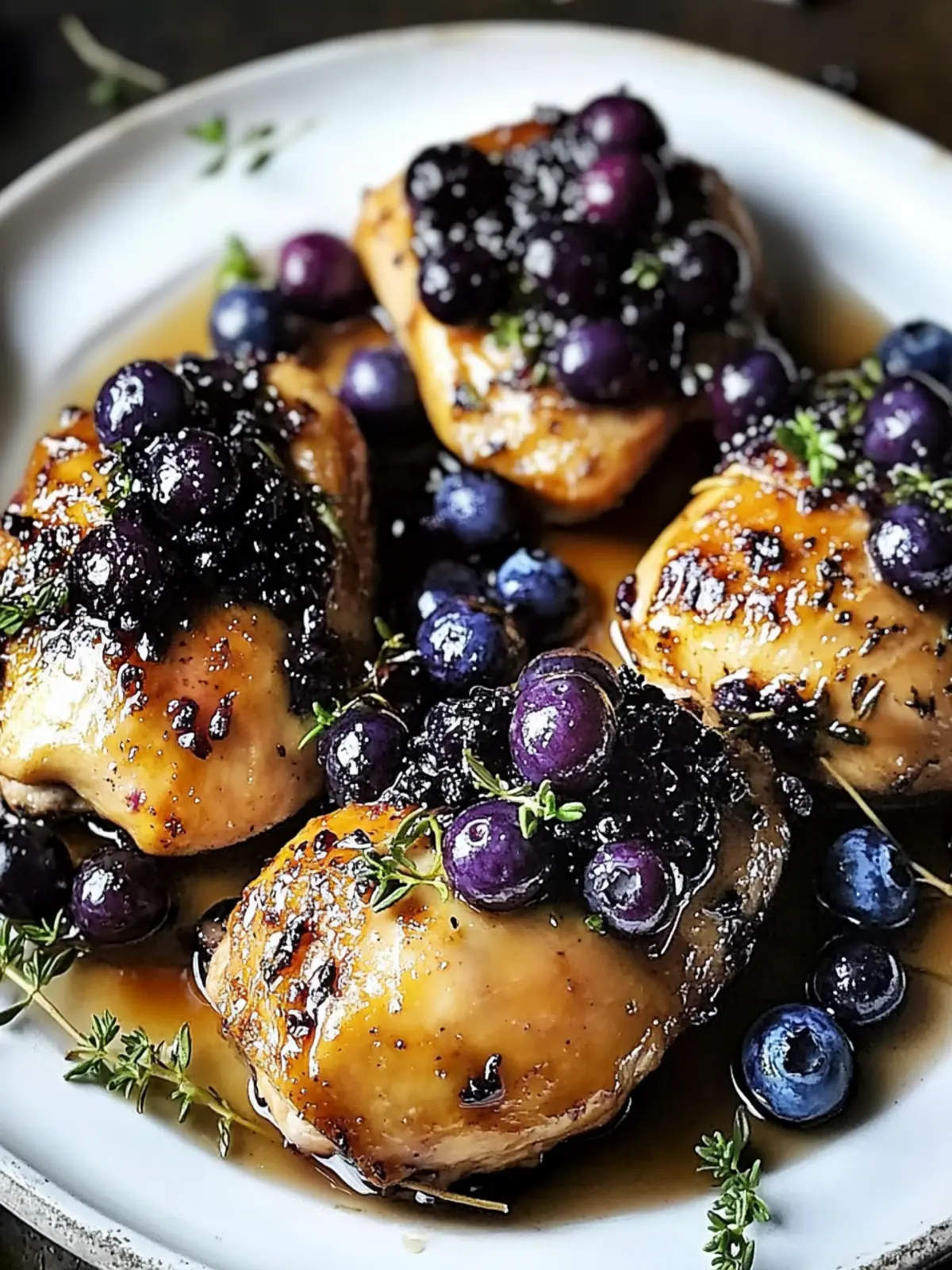 Savory Blueberry Thyme Chicken for a Quick Dinner Delight 4 Blueberry Thyme Chicken