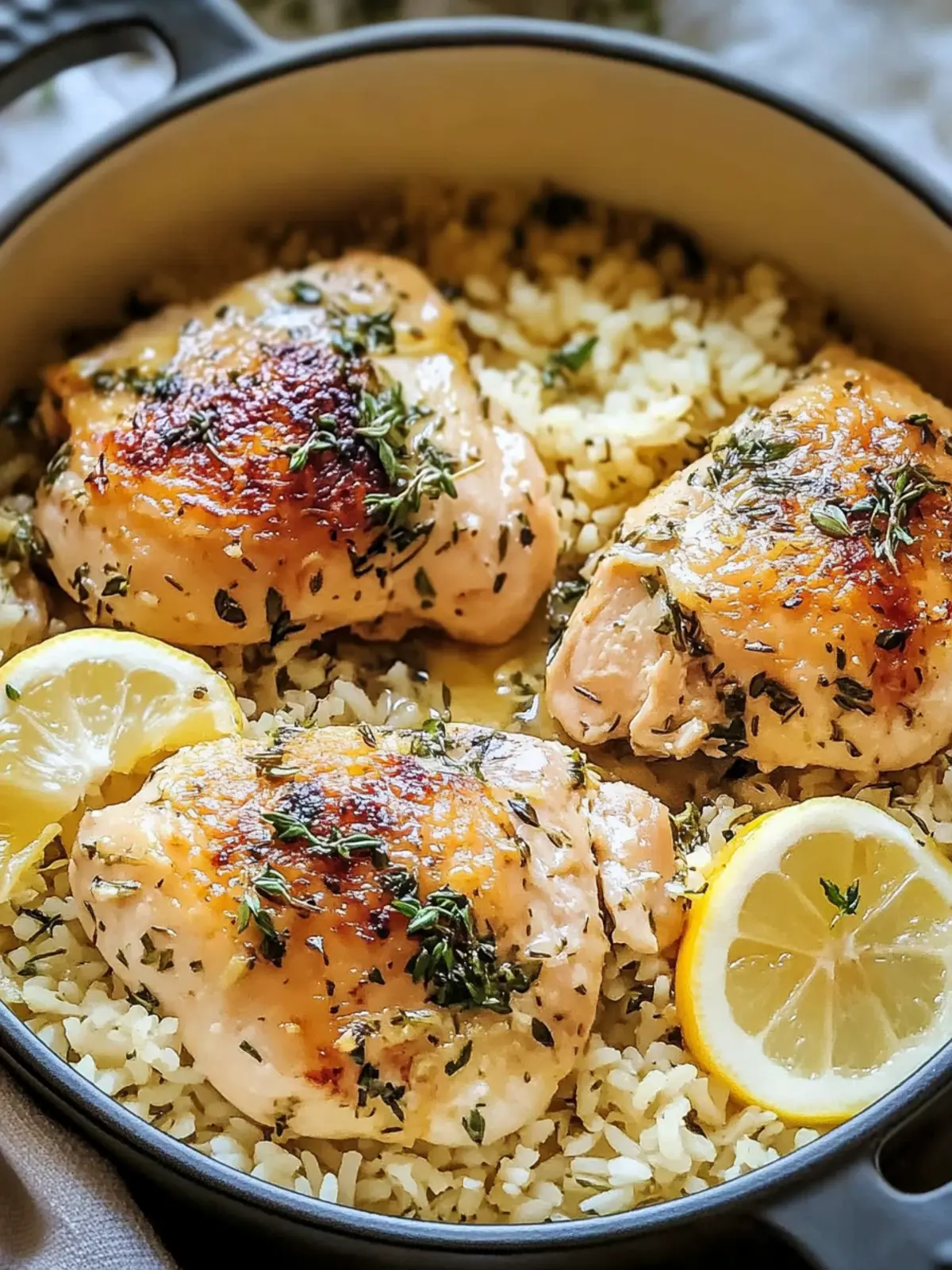 Easy Lemon Herb Chicken and Rice