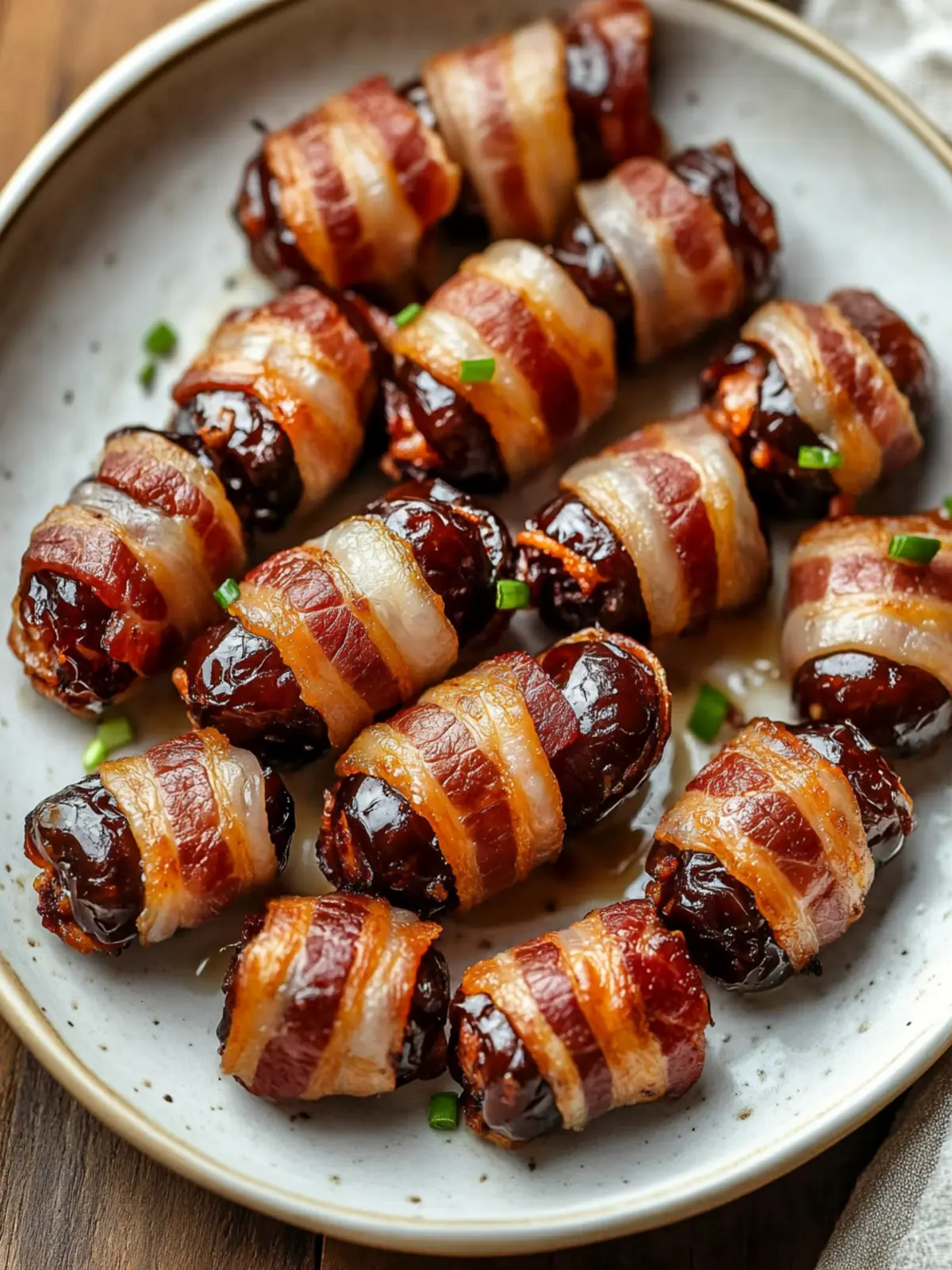 Bacon-Wrapped Dates for Lovers