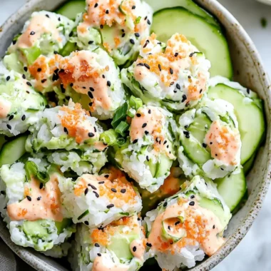 FRESH CUCUMBER CALIFORNIA ROLL