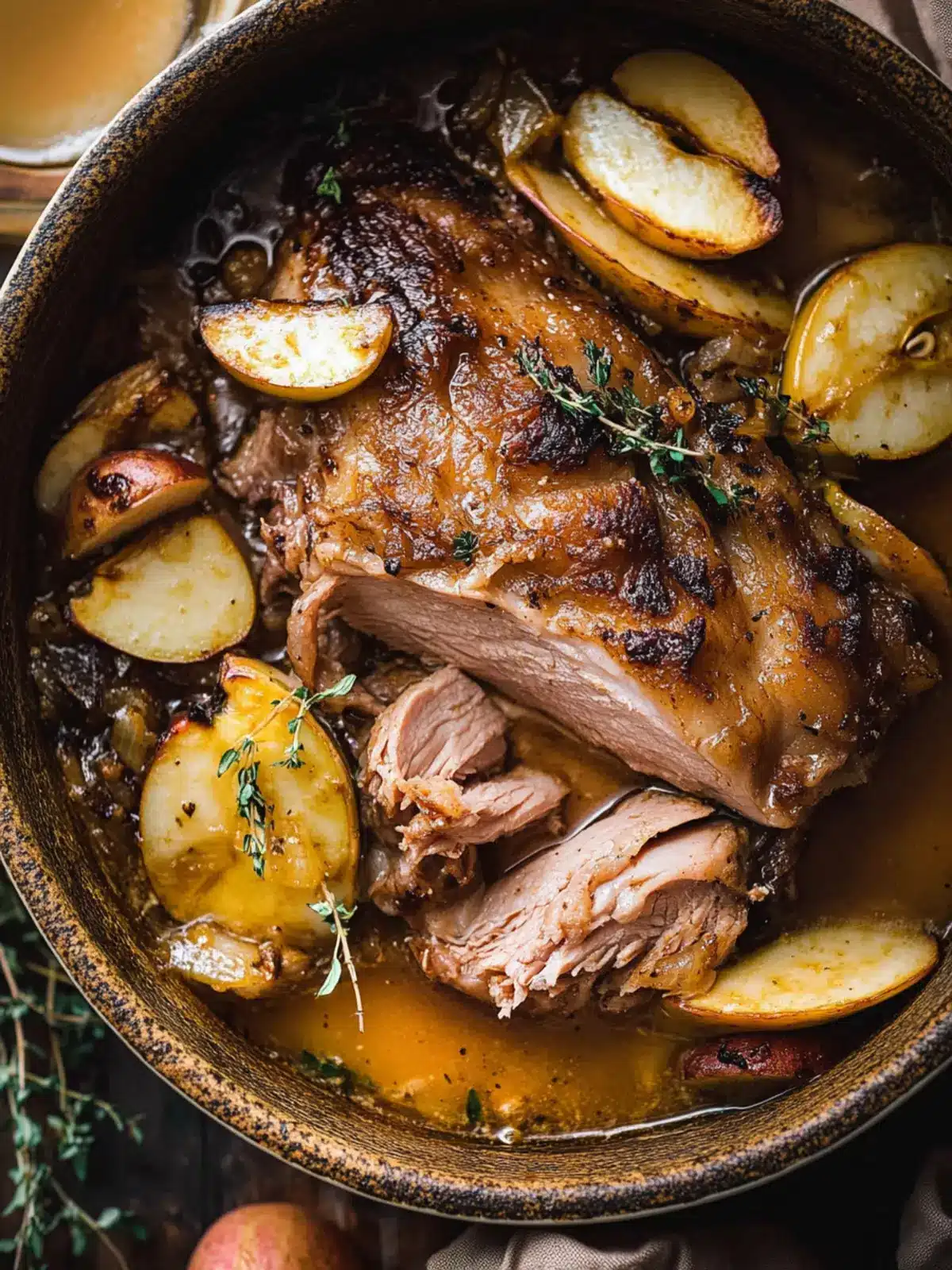 Apple Cider Braised Pork Shoulder