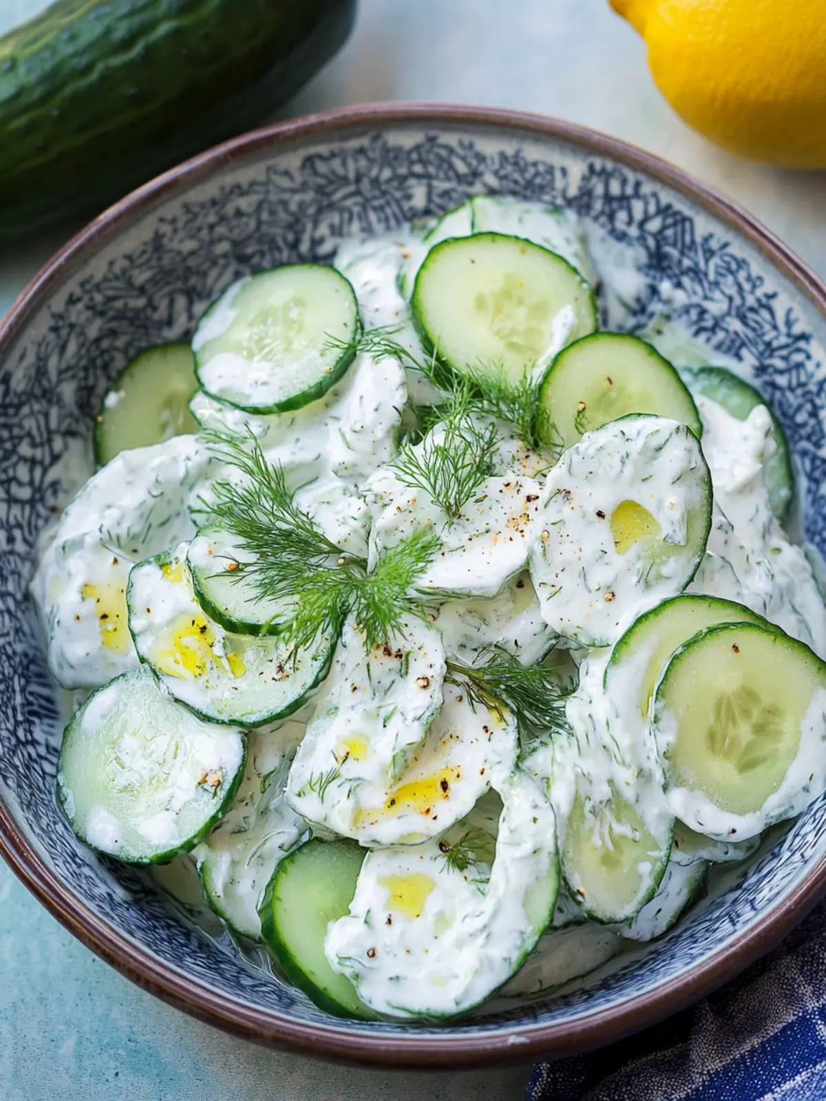 Tzatziki Cucumber Salad