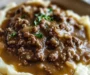 Savor Ground Beef and Gravy Over Mashed Potatoes Tonight