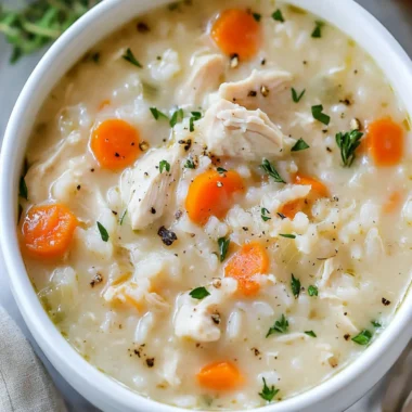 Creamy Chicken and Rice Soup
