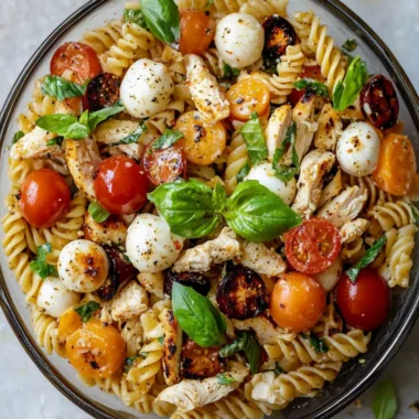 Chicken Caprese Pasta Salad