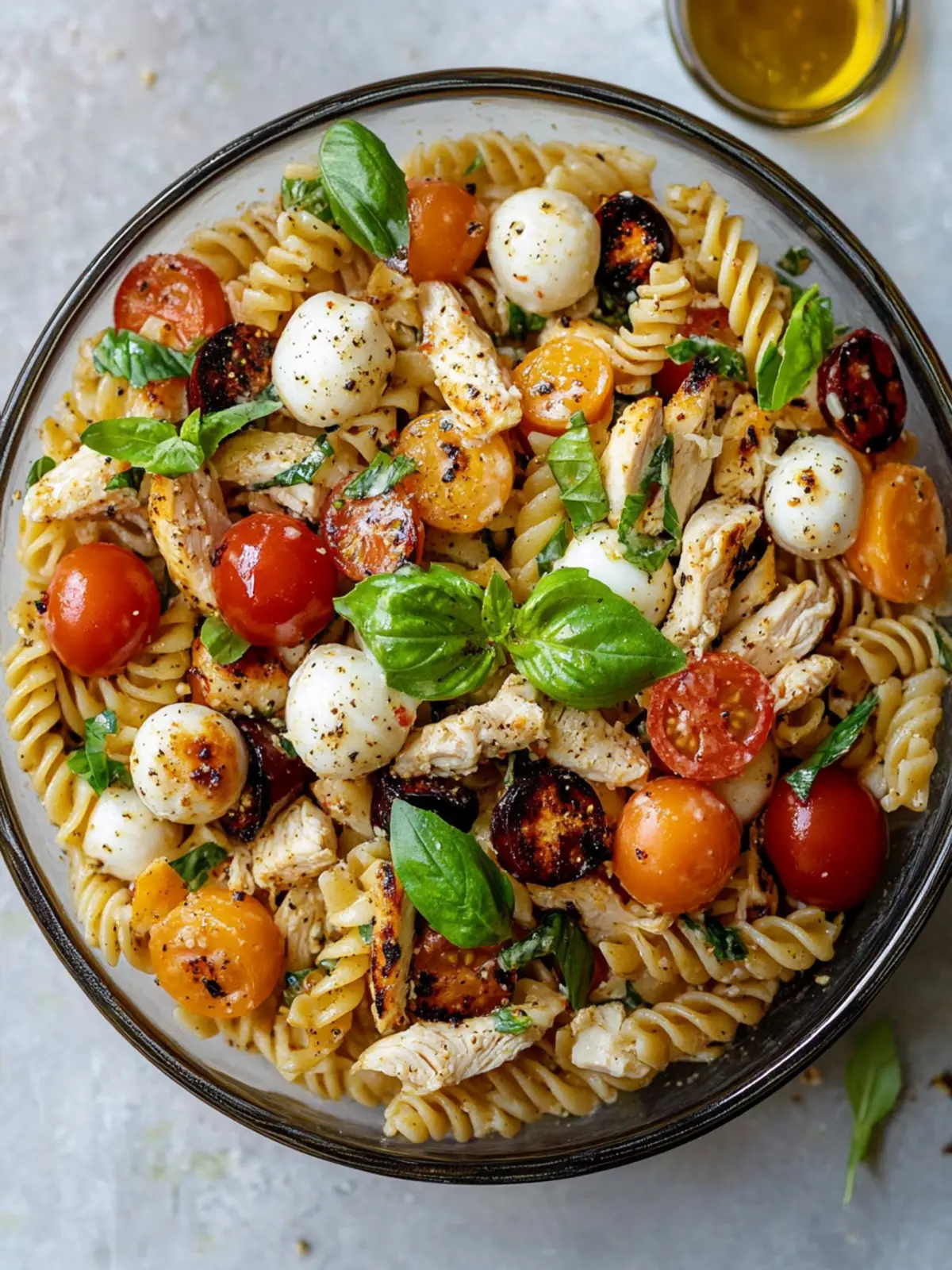 Chicken Caprese Pasta Salad