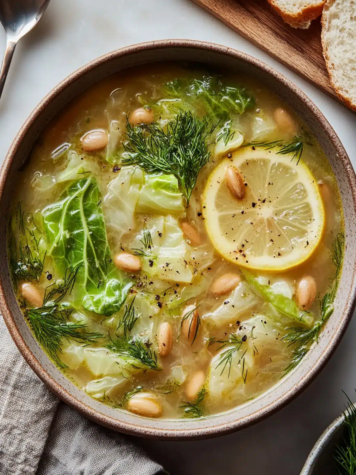 Lemon Dill Cabbage Soup