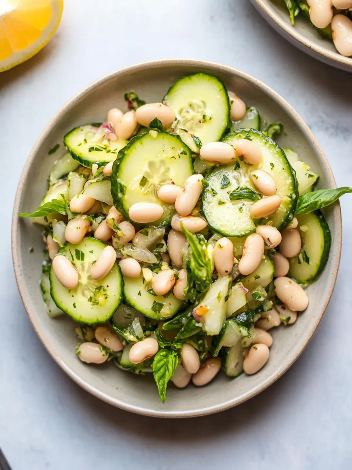 Dilly White Bean Cucumber Salad