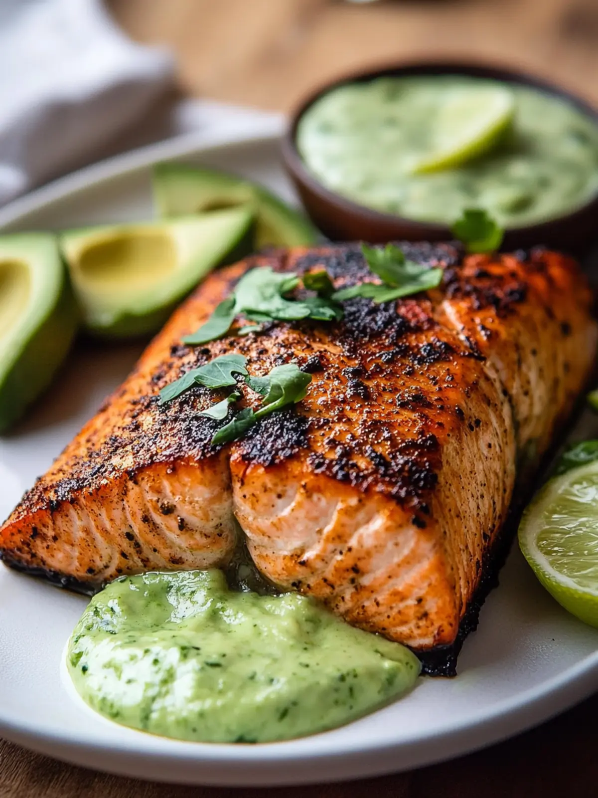 Delectable Baked Cajun Salmon with Avocado Lime Sauce Delight 5 Baked Cajun Salmon And Avocado Lime Sauce