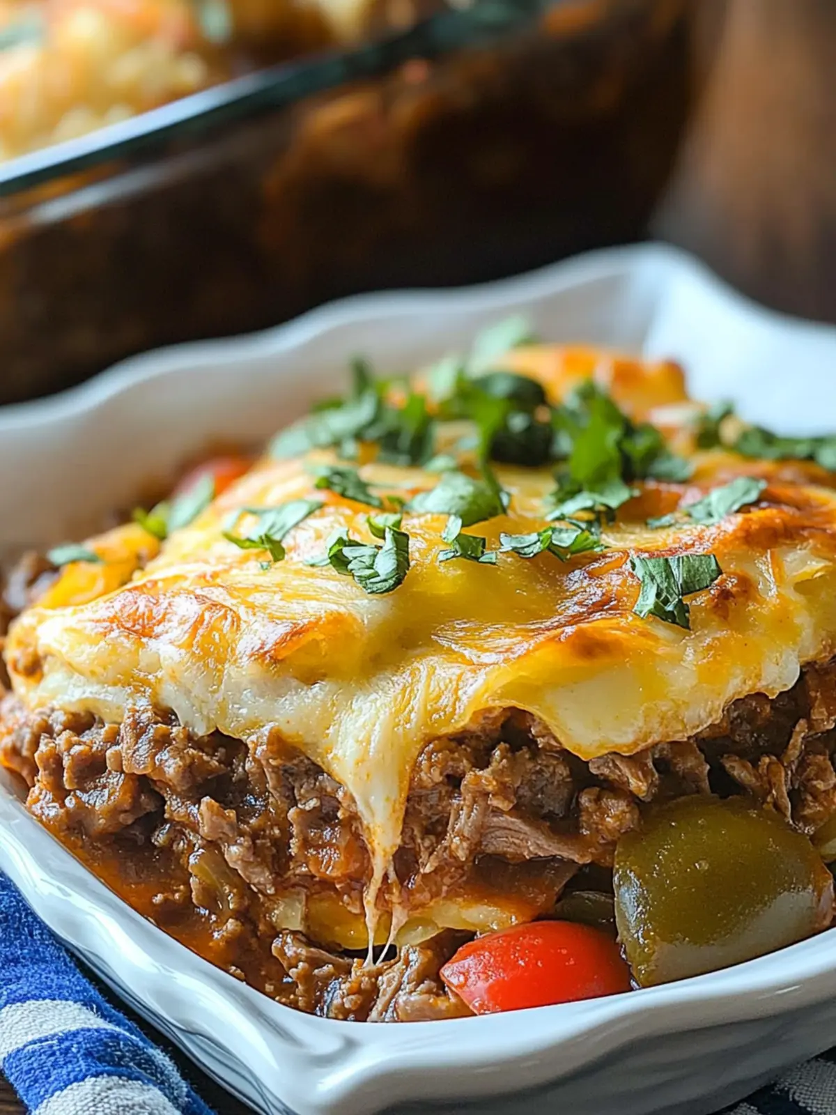 Southern Five Layer Beef Casserole