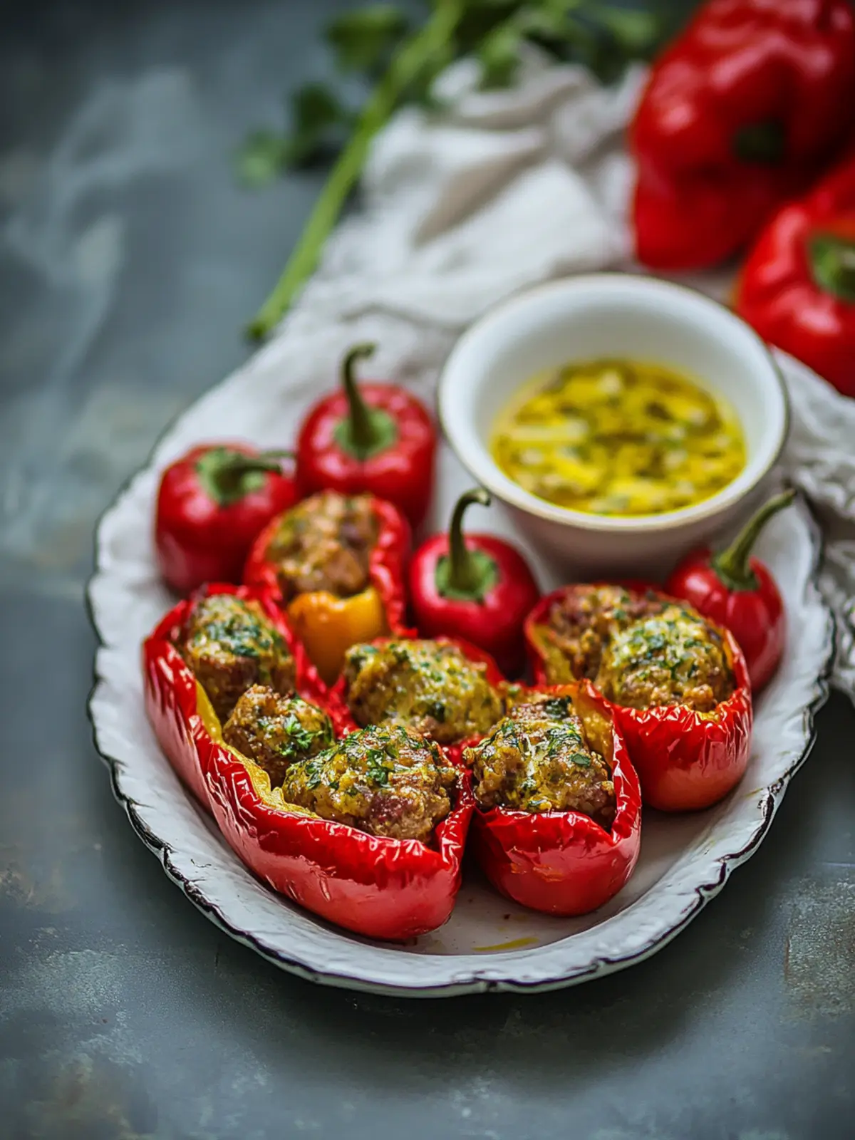 Lamb Stuffed Piquillo Peppers