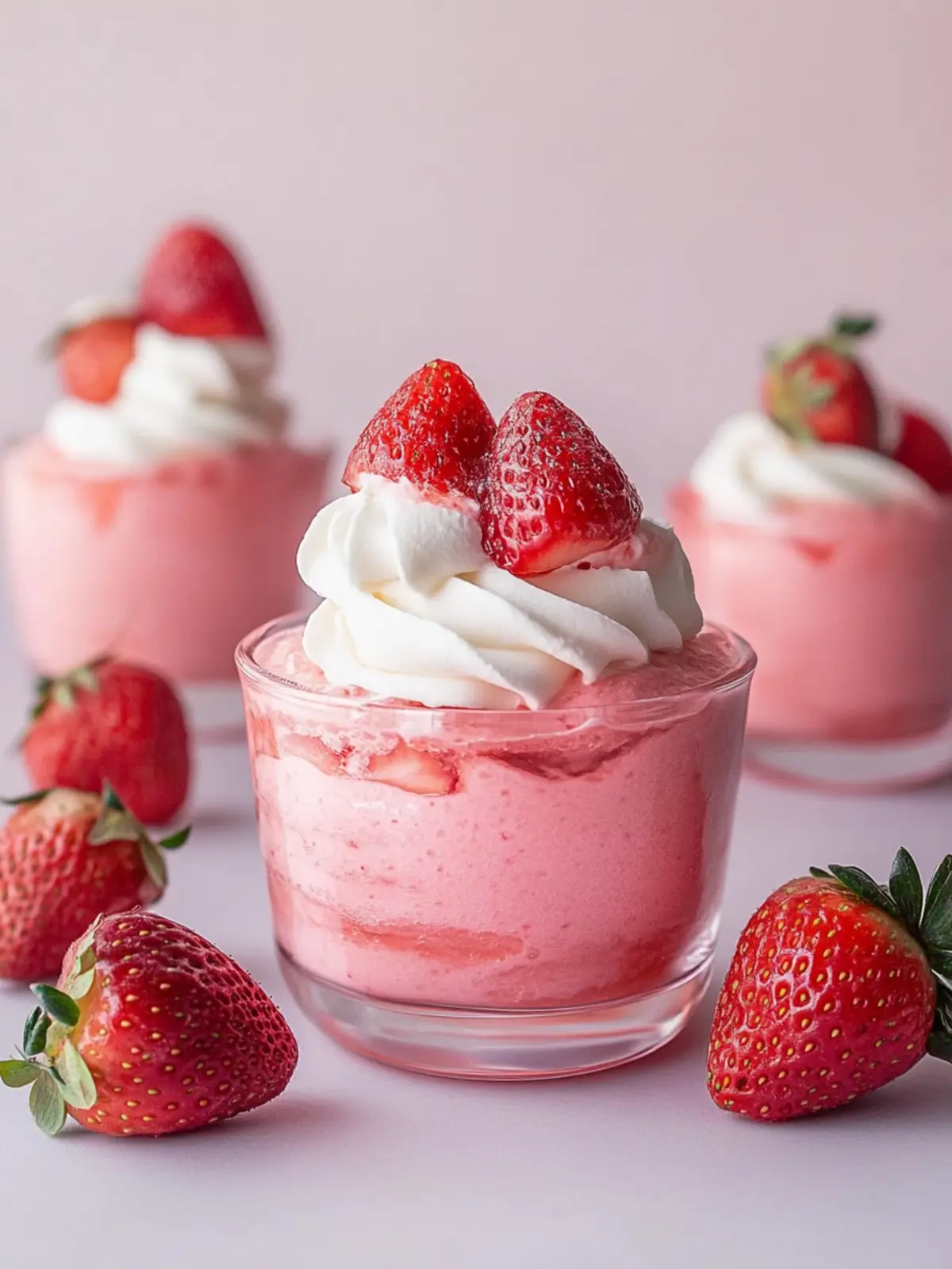 Fresh Strawberry Mousse