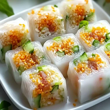 Big Mac Rice Paper Rolls