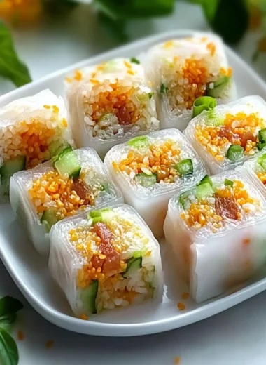 Big Mac Rice Paper Rolls