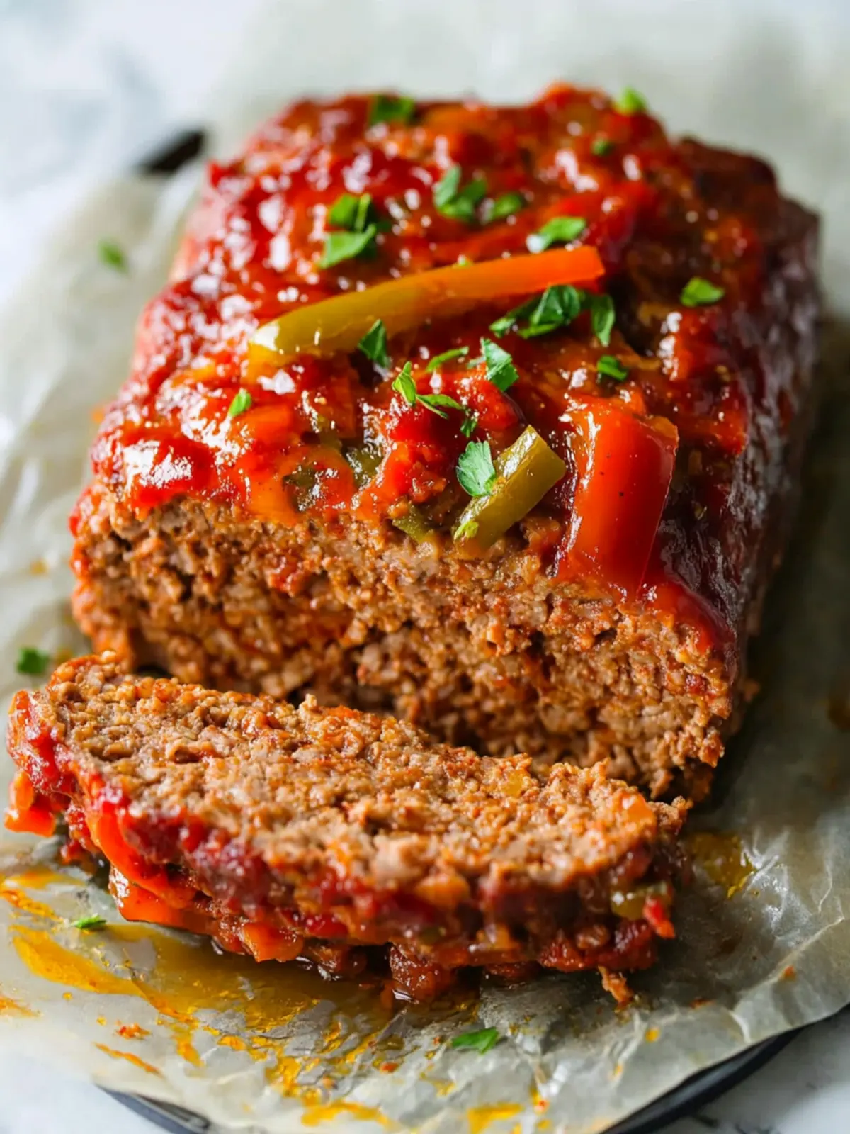 Sausage and Peppers Meatloaf