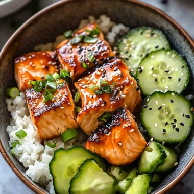 Honey Glazed Salmon Bowl
