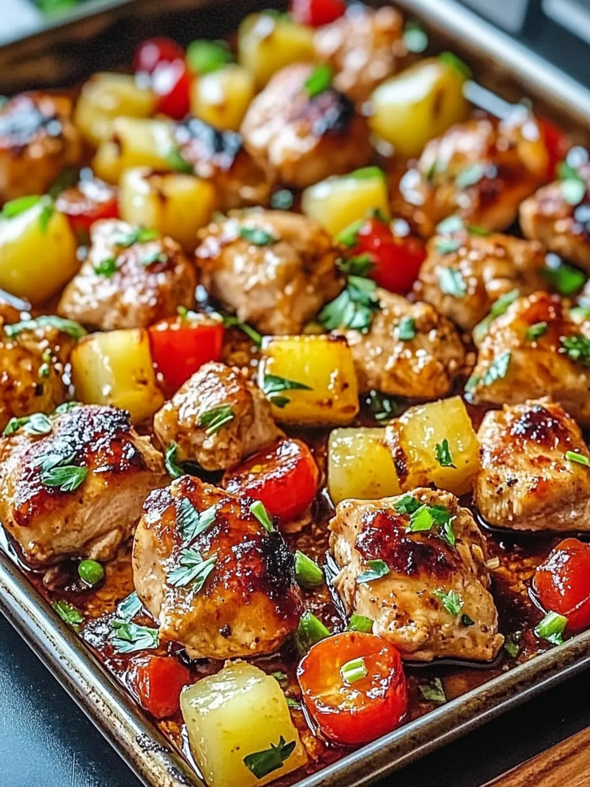 Hawaiian Chicken Sheet Pan