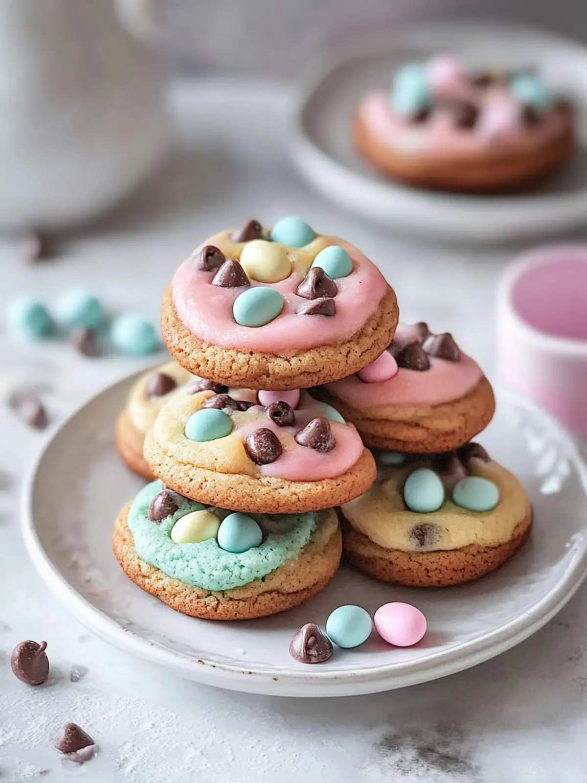Chocolate Chip Mini Egg Cookies