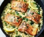One Skillet Salmon with Lemon Orzo: Quick & Tasty Dinner Bliss