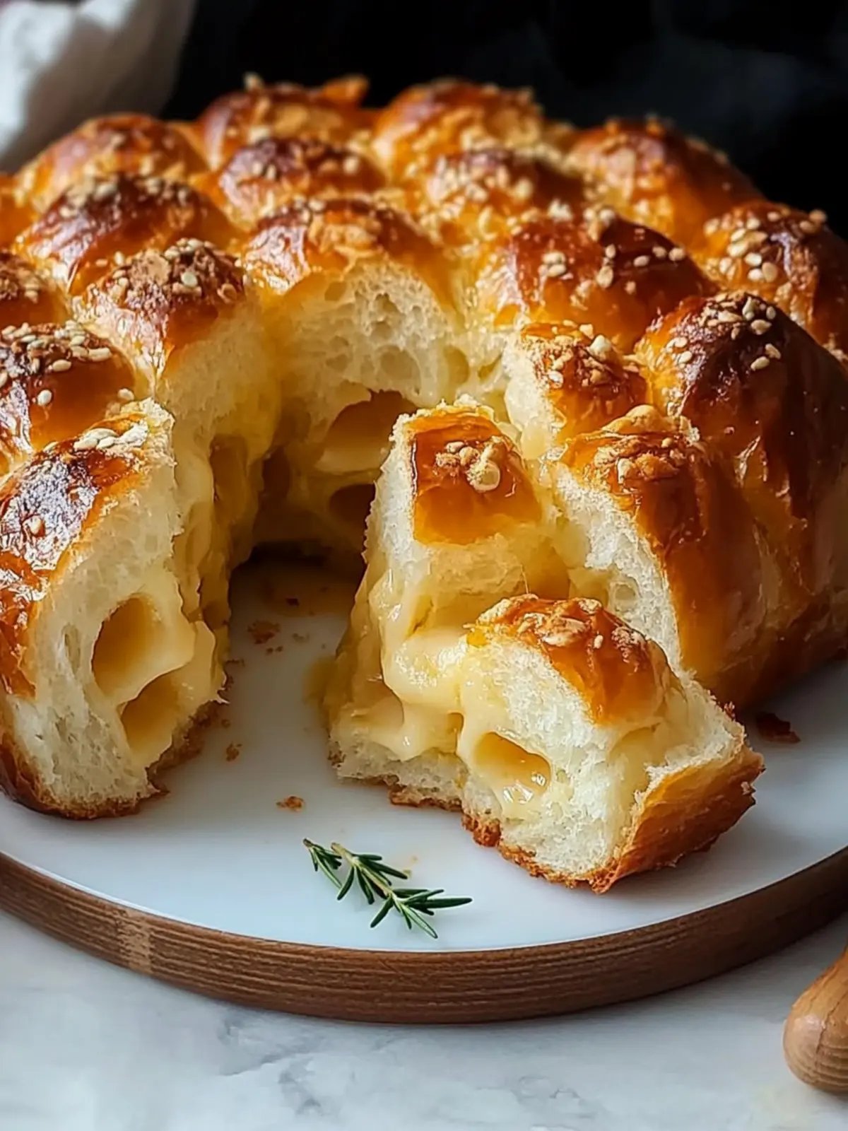 Honeycomb Bread Stuffed with Cheese