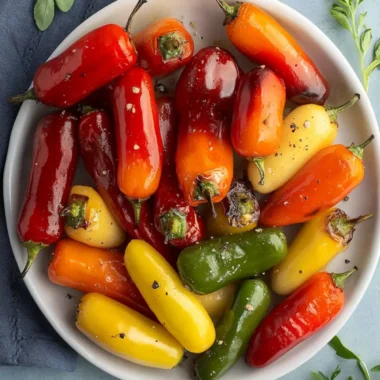 Pan Roasted Mini Peppers