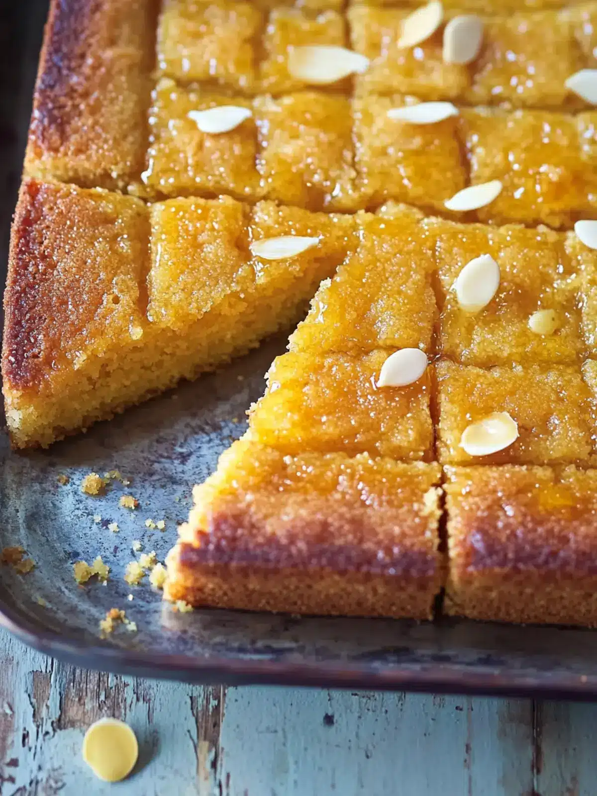 Namoura (Syrup-Soaked Semolina Cake)