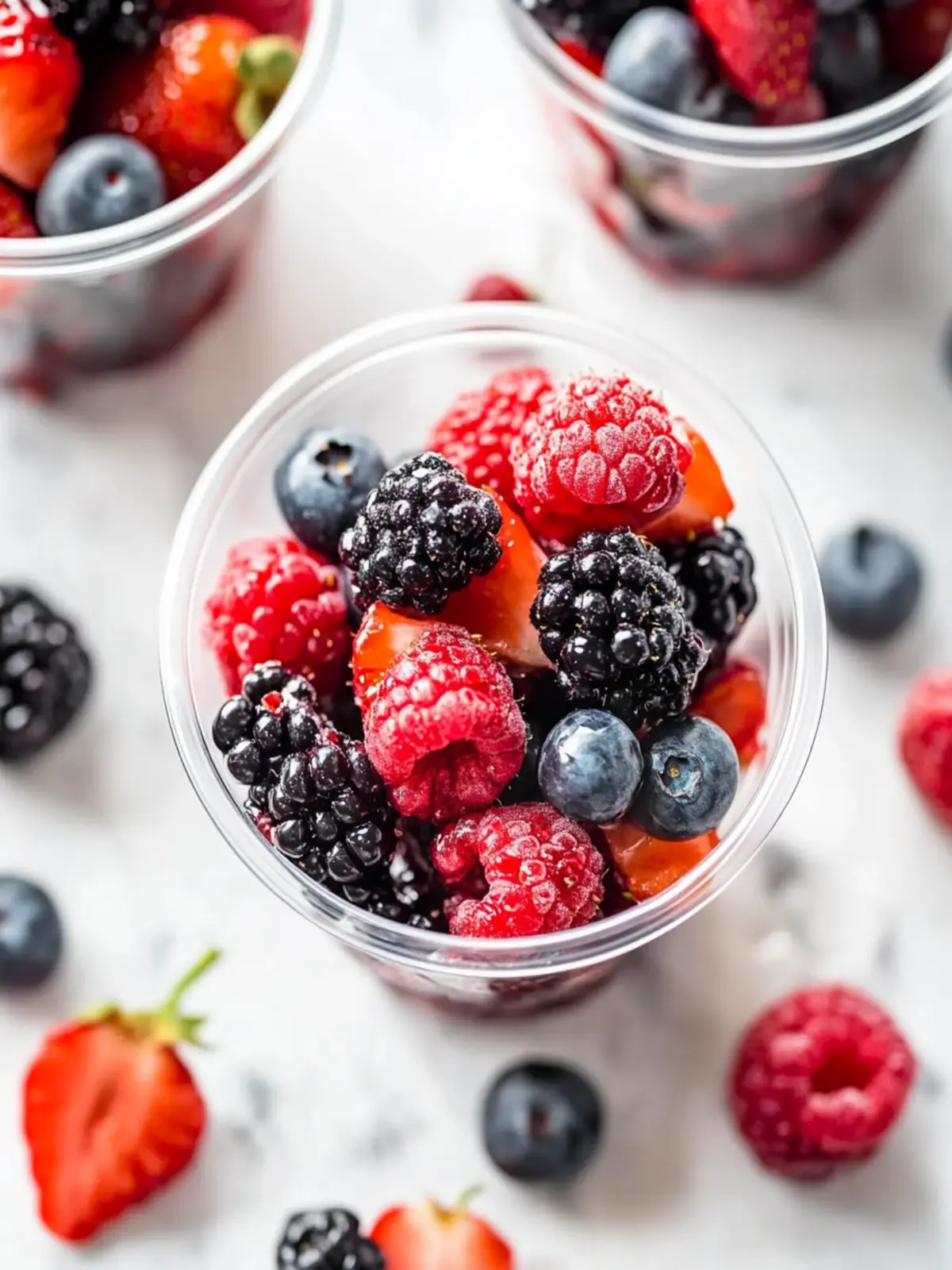 Delicious Mixed Berry Fruit Cups: A Healthy Sweet Treat! 4 Mixed Berry Fruit Cups