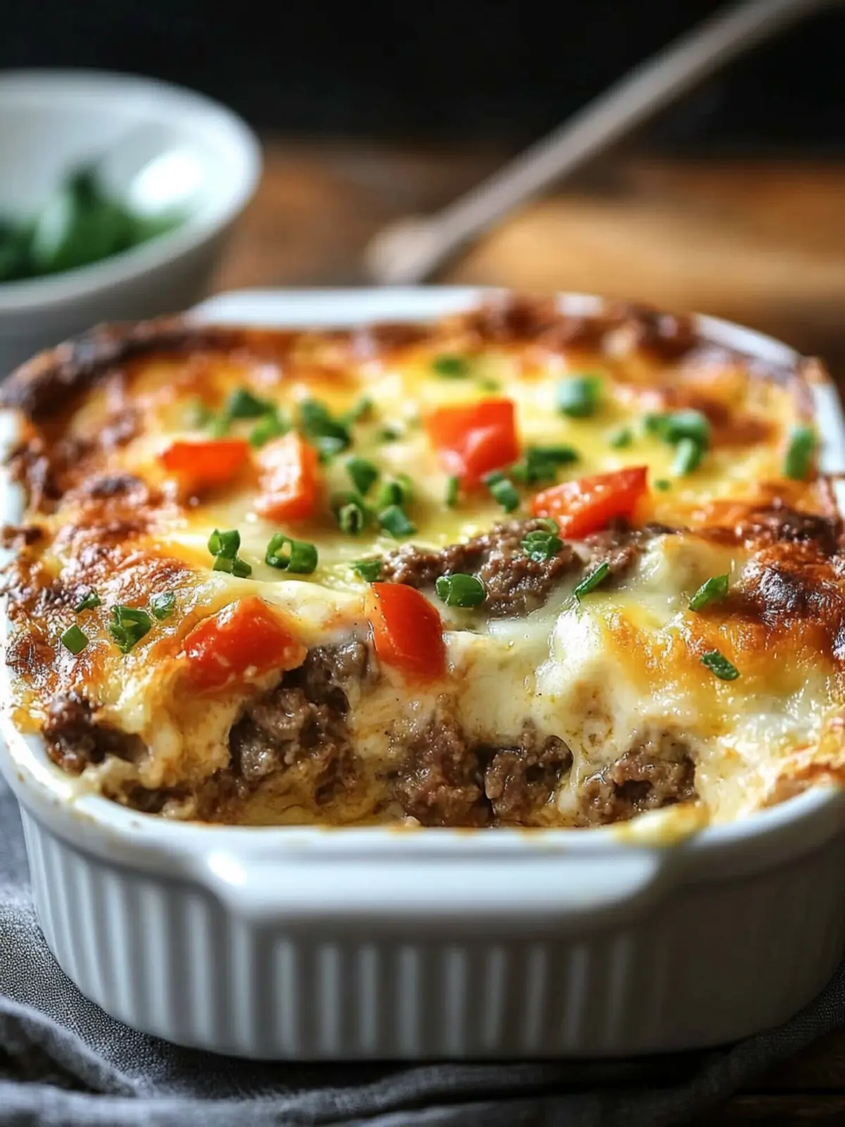Low Carb Philly Cheesesteak Casserole