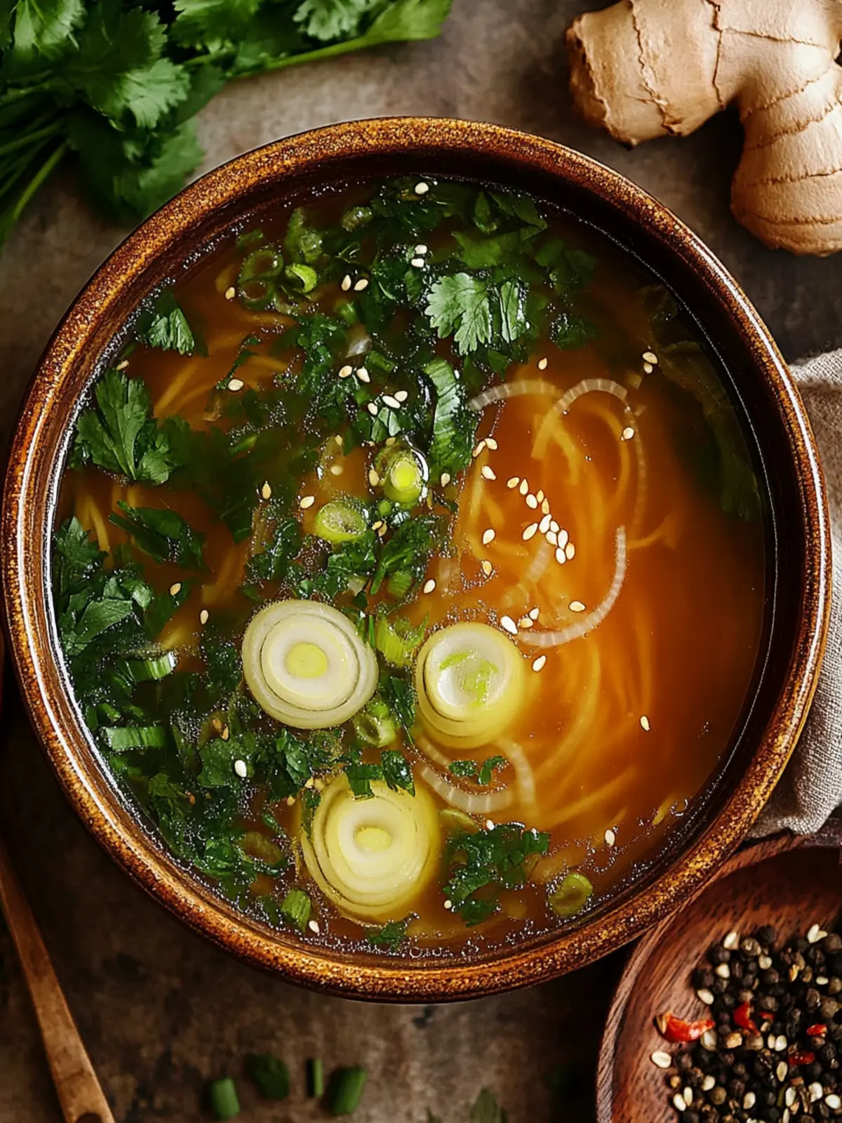 Healing Ginger Garlic Broth