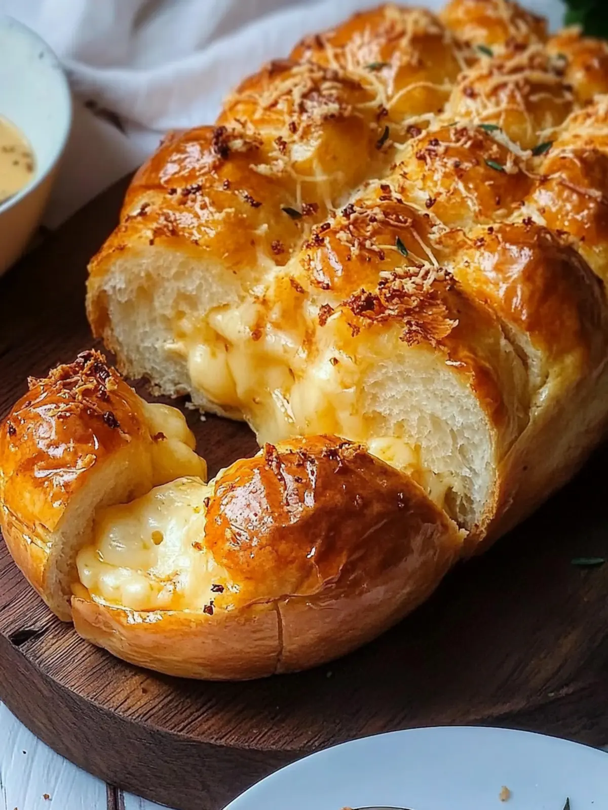 Honeycomb Bread Stuffed with Cheese