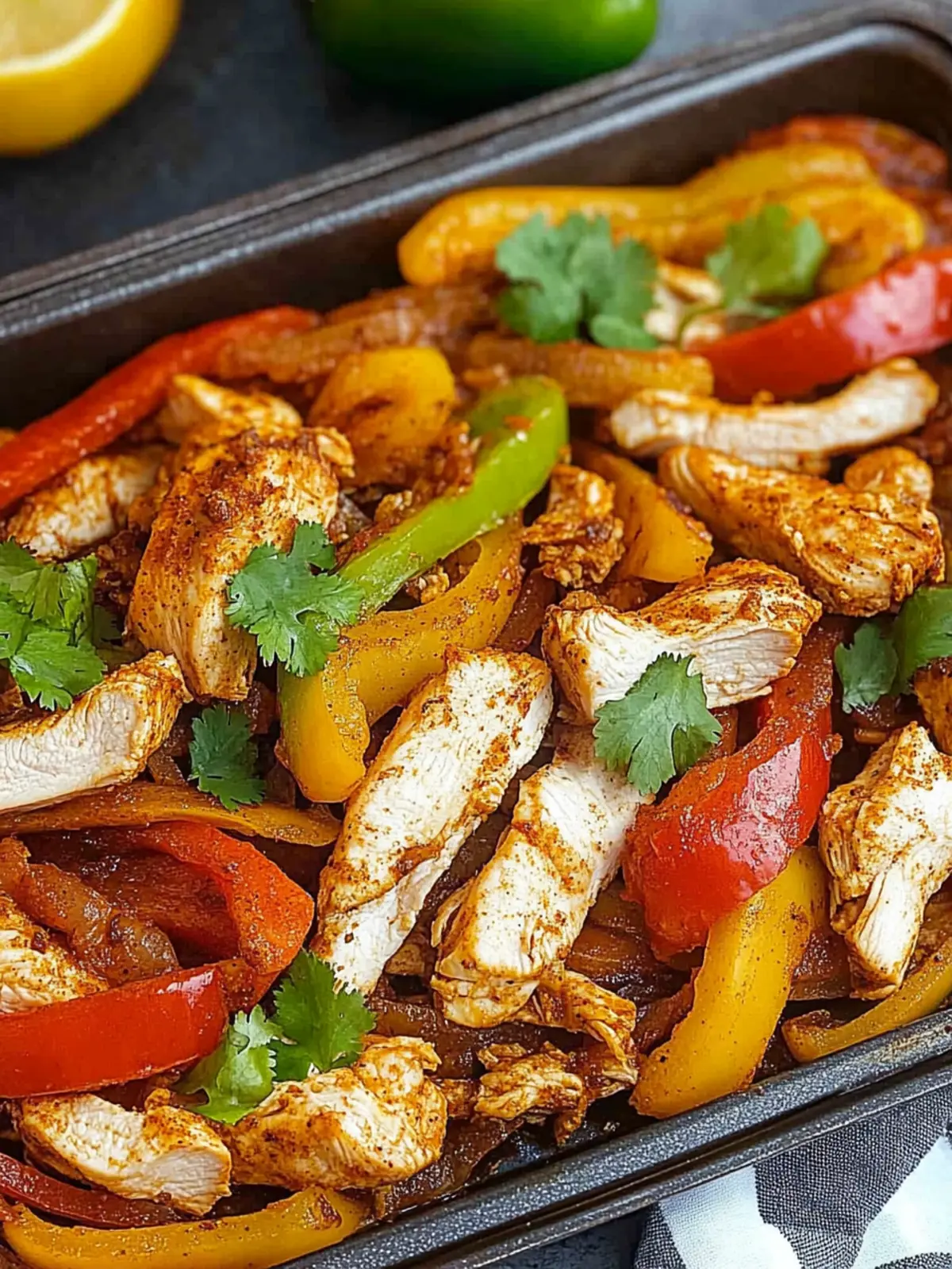 Oven Chicken Fajitas