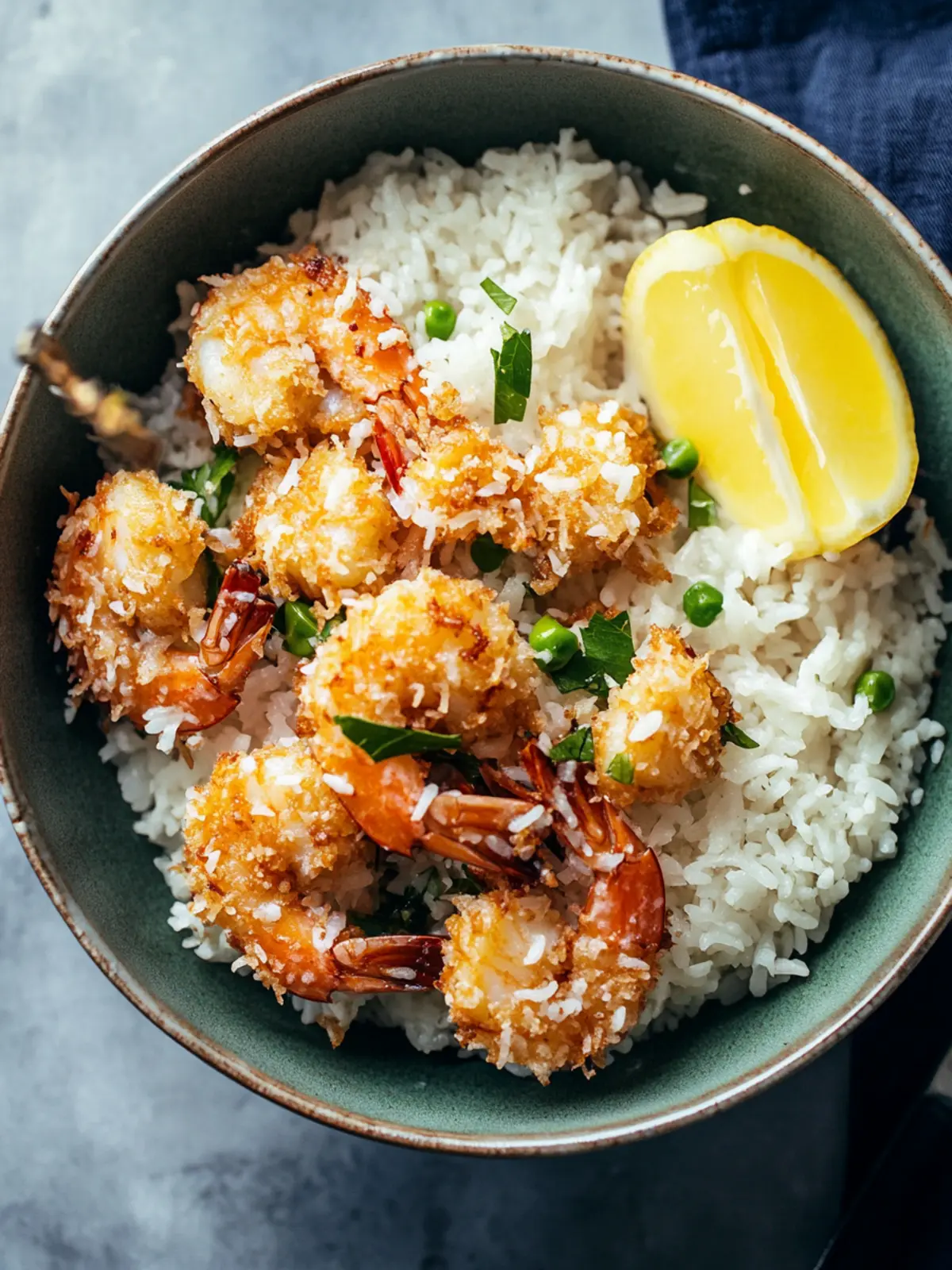 Baked Coconut Shrimp with Springy Rice for a Tropical Treat 2 Baked Coconut Shrimp with Springy Rice