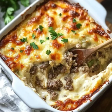 Savory Low Carb Philly Cheesesteak Casserole for Ultimate Comfort 9 Low Carb Philly Cheesesteak Casserole