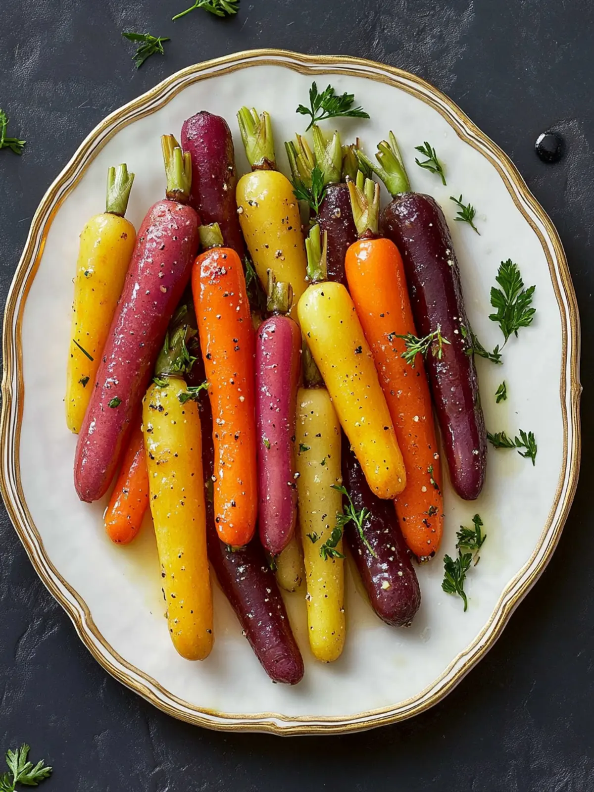 Butter-Glazed Rainbow Carrots