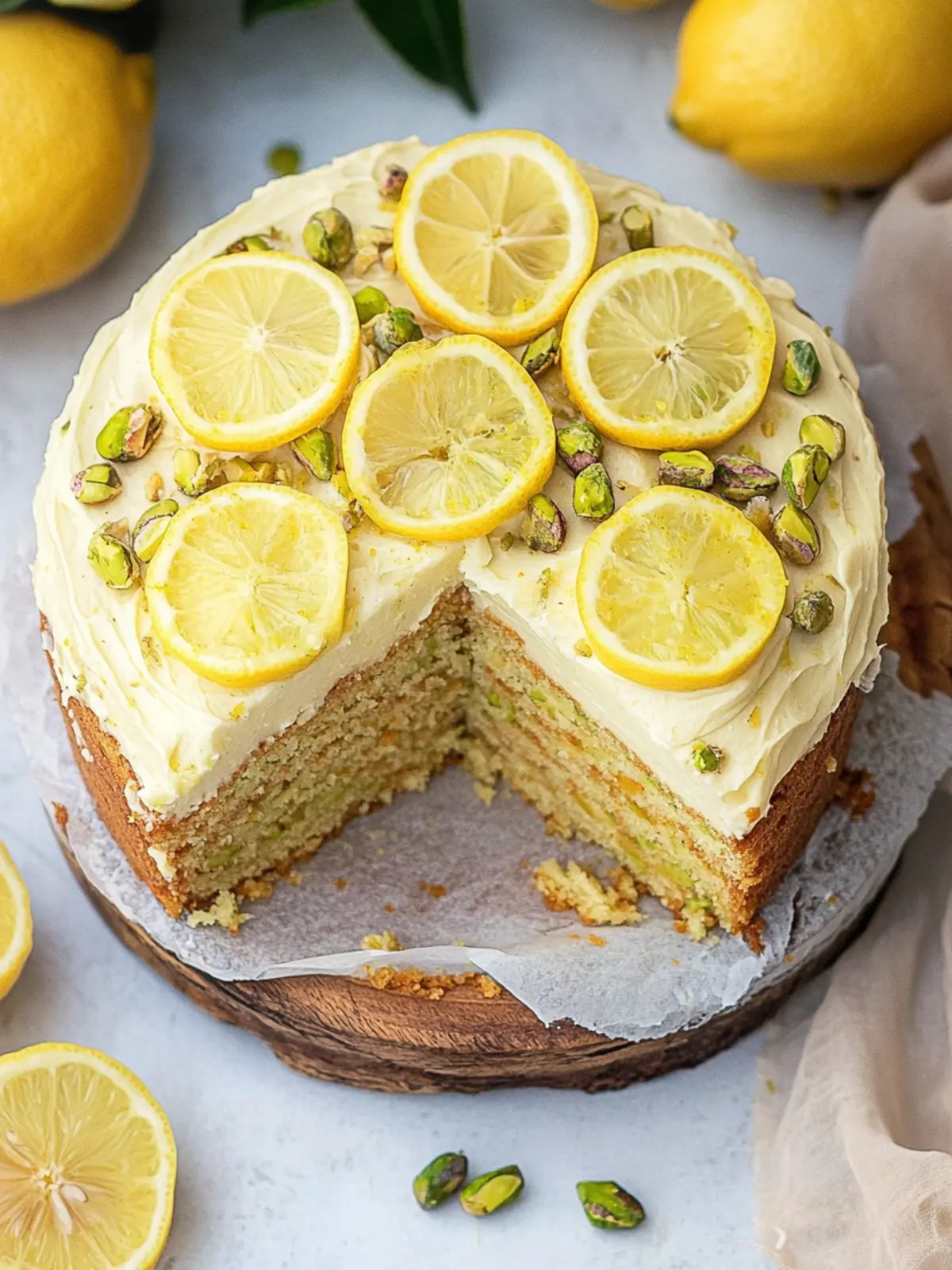 Lemon Pistachio Cake