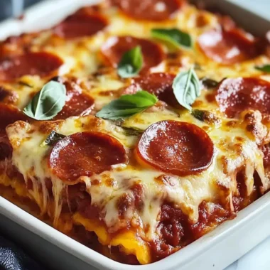 Low Carb Pizza Casserole