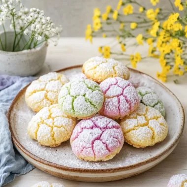 Springtime Crinkle Cookies