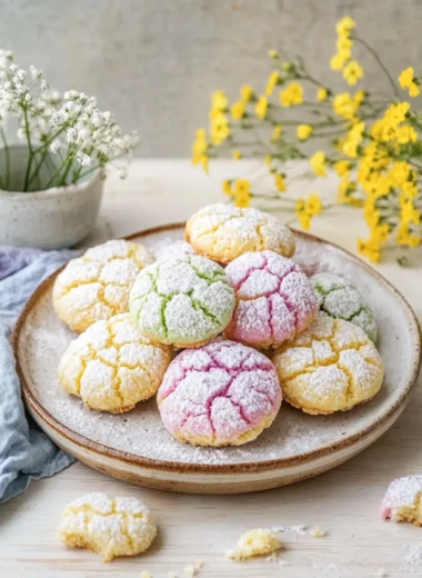 Springtime Crinkle Cookies