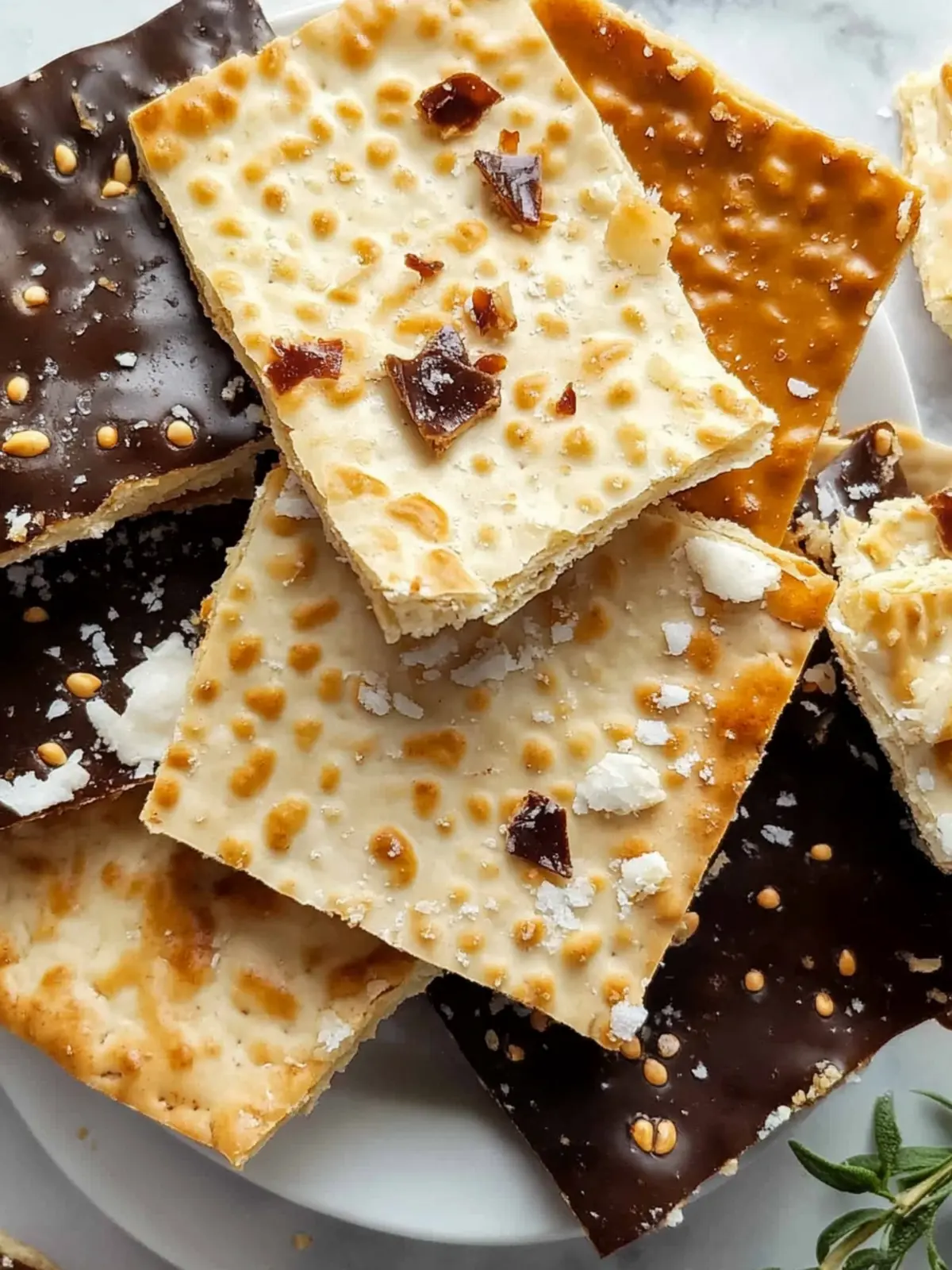 Irresistible Gluten-Free Matzo Crack with Chocolate Delight 2 Matzo Crack
