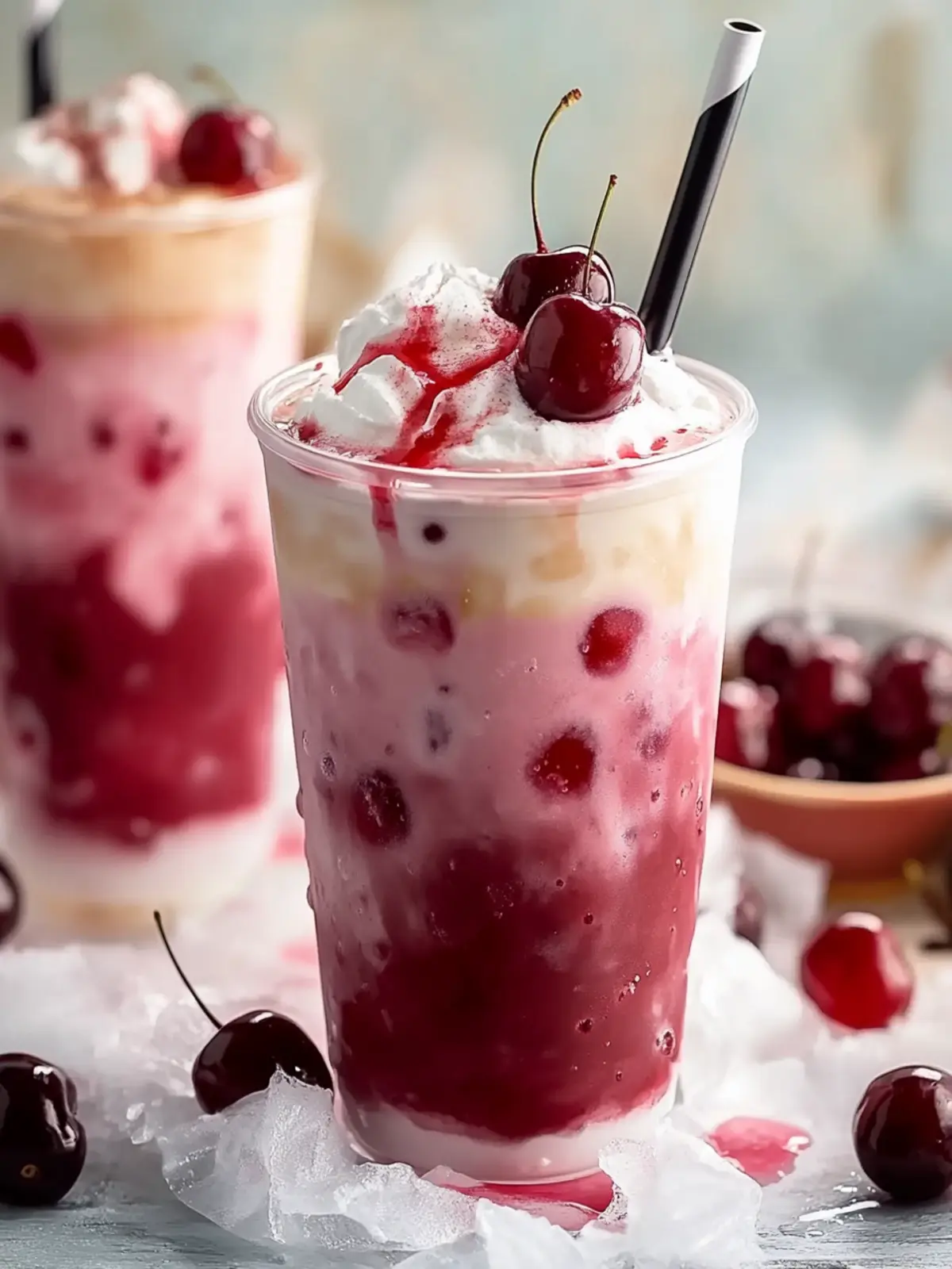 Cherry Vanilla Iced Latte: Sip on a Dairy-Free Summer Treat 2 Cherry Vanilla Iced Latte