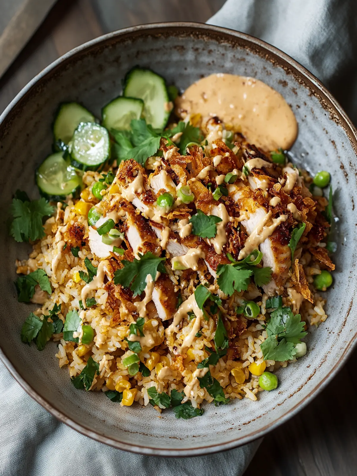 Chicken Crispy Rice Salad