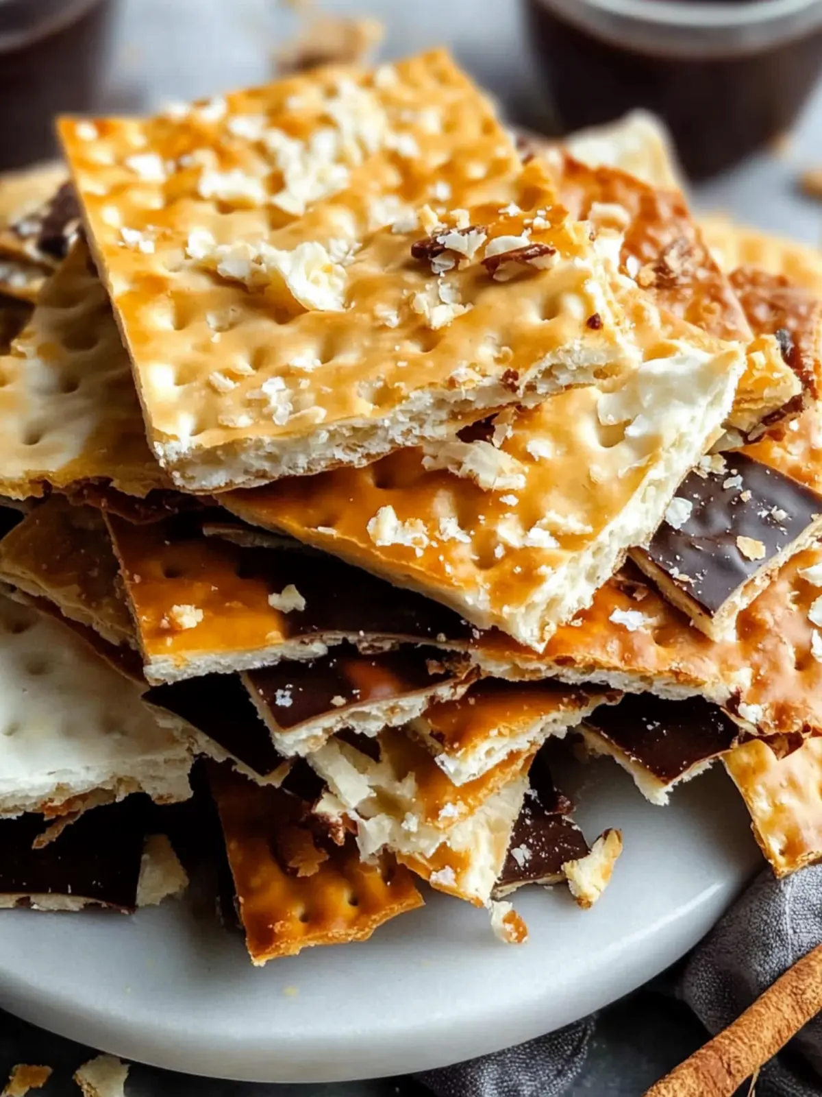 Irresistible Gluten-Free Matzo Crack with Chocolate Delight 4 Matzo Crack